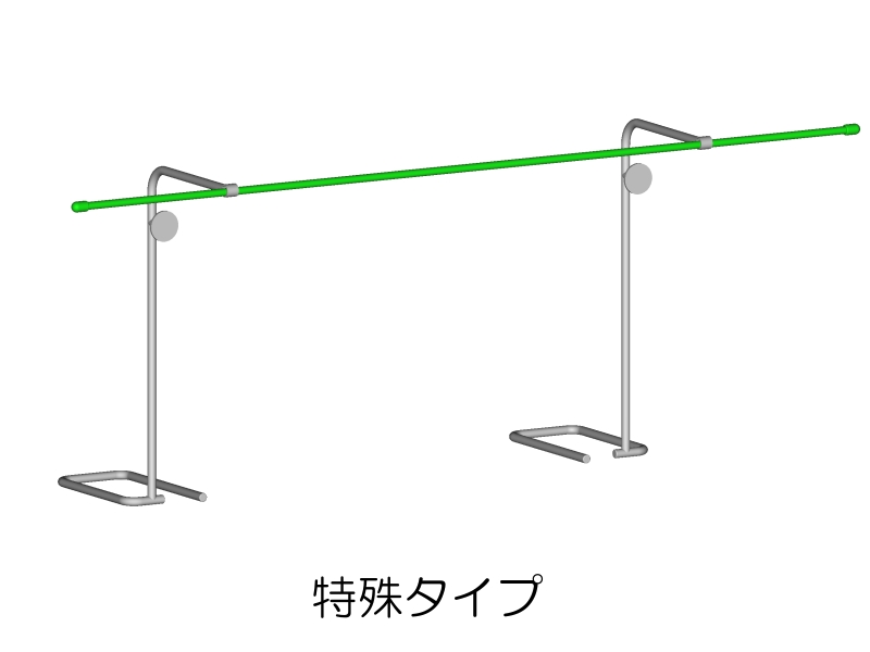 狭いベランダに追加できる物干し台2本セットです。ベランダの大きさに合わせて製作可能です。